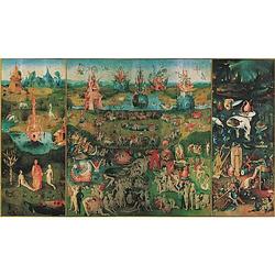 Foto van Hieronymus bosch - garden of earthly delight kunstdruk 116x67cm