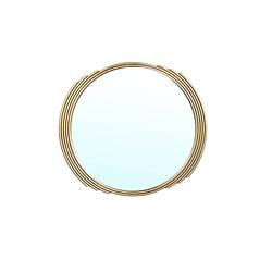 Foto van Ptmd seliza gold iron mirror elegant border round