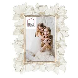 Foto van Haes deco - fotolijst 10x15 wit, formaat 18x2x23 cm - shabby chic