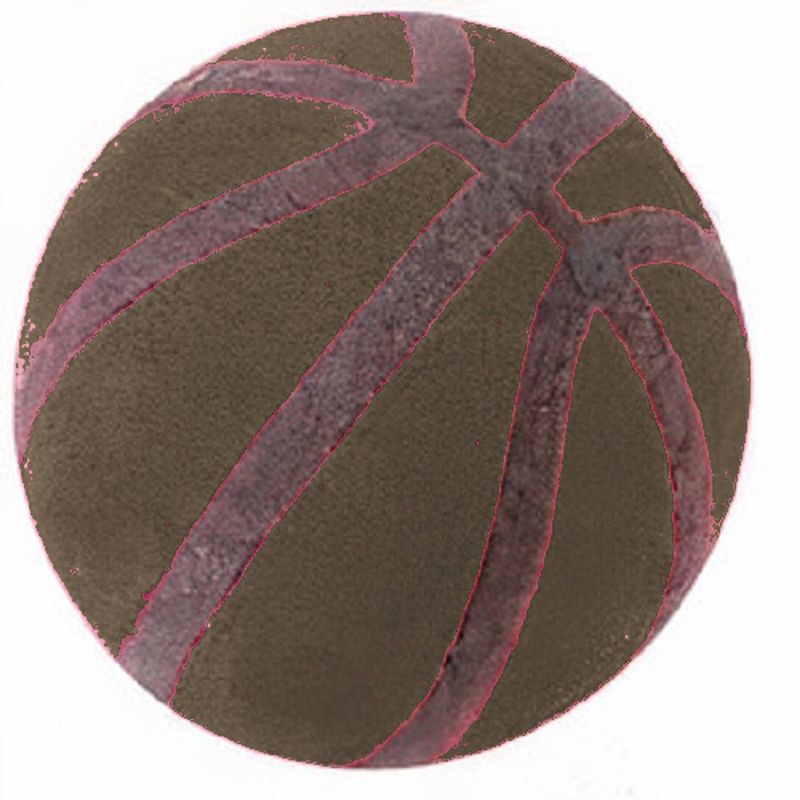 Foto van Brunnen gum basketbal 2,5 cm rubber bruin