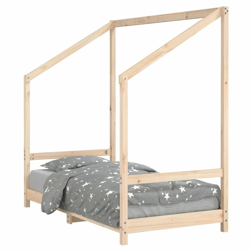 Foto van Vidaxl kinderbedframe 80x160 cm massief grenenhout