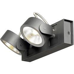 Foto van Slv 1000129 slv led-plafondlamp 31 w zwart