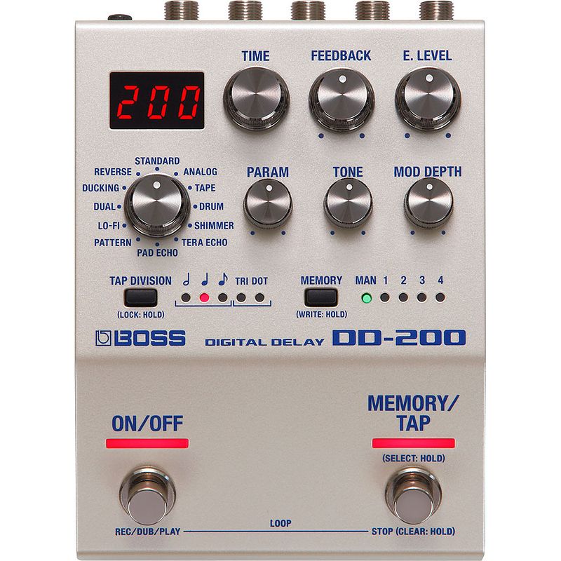 Foto van Boss dd-200 digital delay effectpedaal