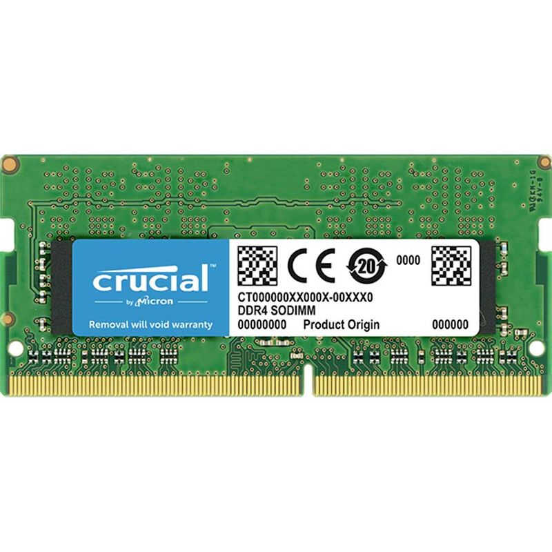 Foto van Crucial ct4g4sfs8266 werkgeheugenmodule voor laptop ddr4 4 gb 1 x 4 gb 2666 mhz 260-pins so-dimm cl19 ct4g4sfs8266