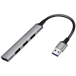 Foto van Logilink ua0391 usb 3.0-hub aluminium-grijs