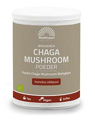 Foto van Mattisson biologisch chaga mushroom poeder