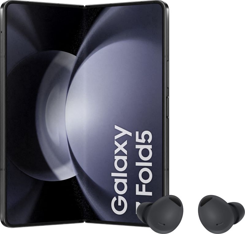 Foto van Samsung galaxy z fold 5 256gb zwart 5g + samsung galaxy buds 2 pro zwart