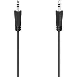 Foto van Hama 00205116 jackplug audio aansluitkabel [1x jackplug male 3,5 mm - 1x jackplug male 3,5 mm] 5 m zwart