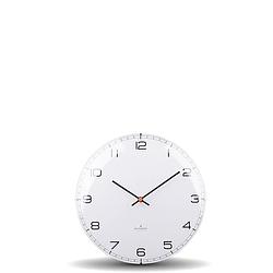 Foto van Huygens - dome25 arabic - wit - wandklok - stil - quartz uurwerk