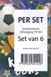 Foto van Spotkampioen uitnodiging pk 934 / set van 6 - overig (9789464324426)