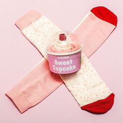 Foto van Sweet cupcake sokken - aardbeien