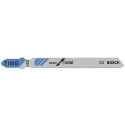 Foto van Bosch accessories 2608631012 decoupeerzaagblad t 118 g, basic for metal, verpakking van 5 stuks 5 stuk(s)