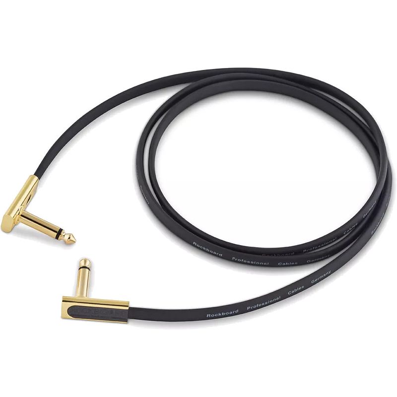 Foto van Rockboard gold series flat patch cable zwart 1.2 m