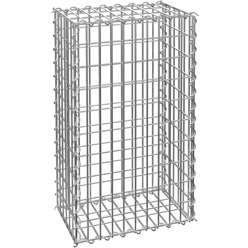 Foto van Tectake - gabione steenmand 100 x 30 x 50 cm -402780