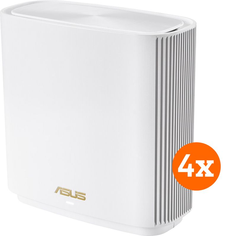 Foto van Asus zenwifi ax xt8 mesh wifi 6 (4-pack wit)