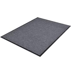 Foto van The living store deurmat - grijs 90 x 60 cm - anti-slip pvc onderkant