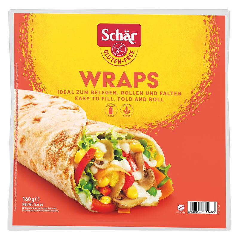 Foto van Schar wraps glutenvrij 2 stuks 160g bij jumbo