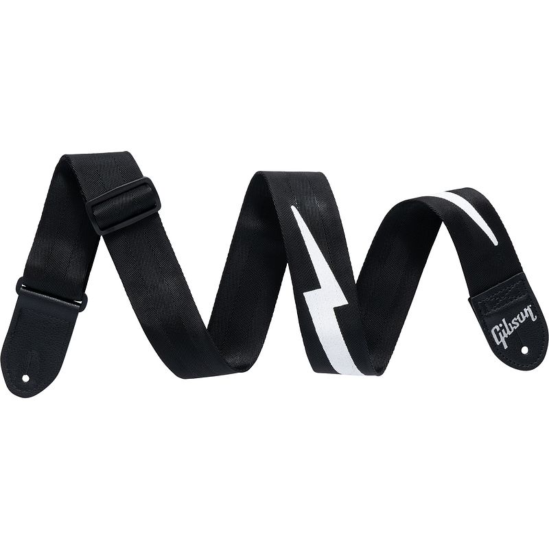 Foto van Gibson the lightning bolt seatbelt black gitaarband