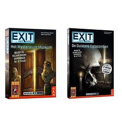 Foto van Spellenbundel - 2 stuks - bordspel - exit - het mysterieuze museum & de duistere catacomben