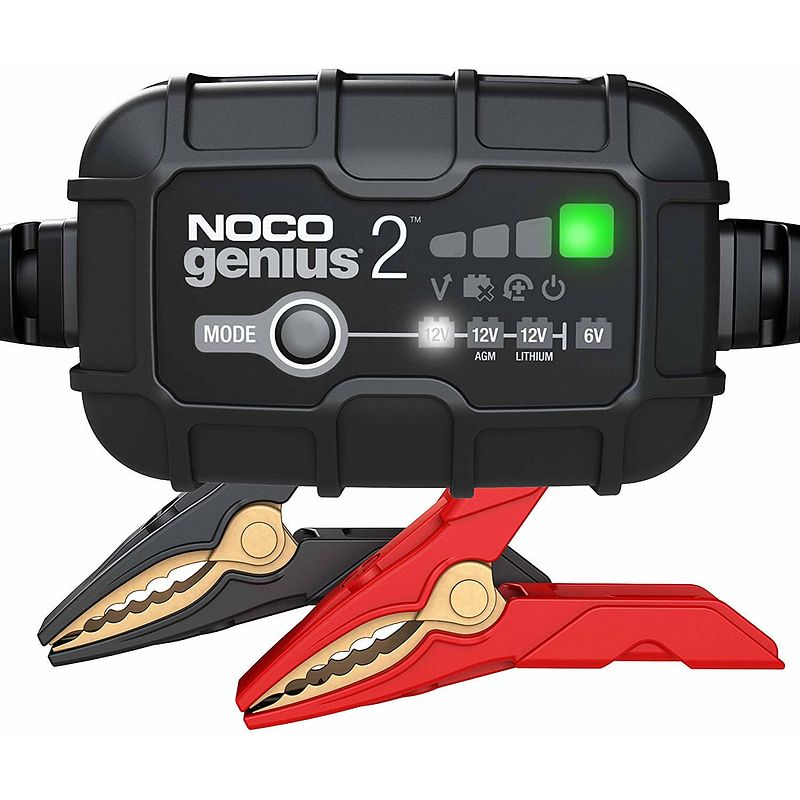 Foto van Noco genius acculader genius2 6/12v 2a 14 x 9 cm zwart