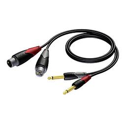 Foto van Procab cla707 classic 2x jack - 2x xlr verloopkabel 1.5m