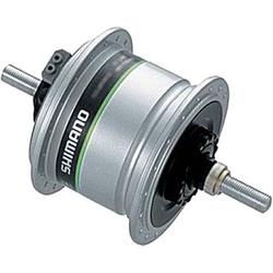 Foto van Shimano naafdynamo rollerbrake 36g 6v 100 mm aluminium zilver