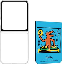 Foto van Samsung galaxy z flip 5 flipsuit keith haring music back cover transparant
