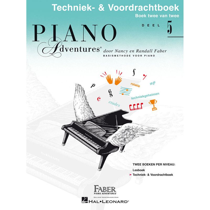 Foto van Hal leonard piano adventures: techniek & voordrachtboek deel 5 nederlandstalige editie