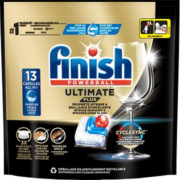 Foto van Finish ultimate plus regular vaatwastabletten 13 capsules bij jumbo