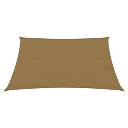 Foto van The living store schaduwdoek - hdpe - 3/4 x 2 m - taupe