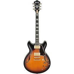 Foto van Ibanez as2000 artstar prestige brown sunburst semi-akoestische gitaar met koffer