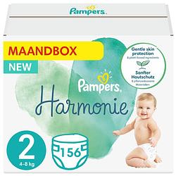 Foto van Pampers - harmonie / pure - maat 2 - maandbox - 156 luiers