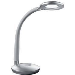 Foto van Led bureaulamp - tafelverlichting - trion kori - 3w - warm wit 3000k - dimbaar - rond - mat titaan - kunststof