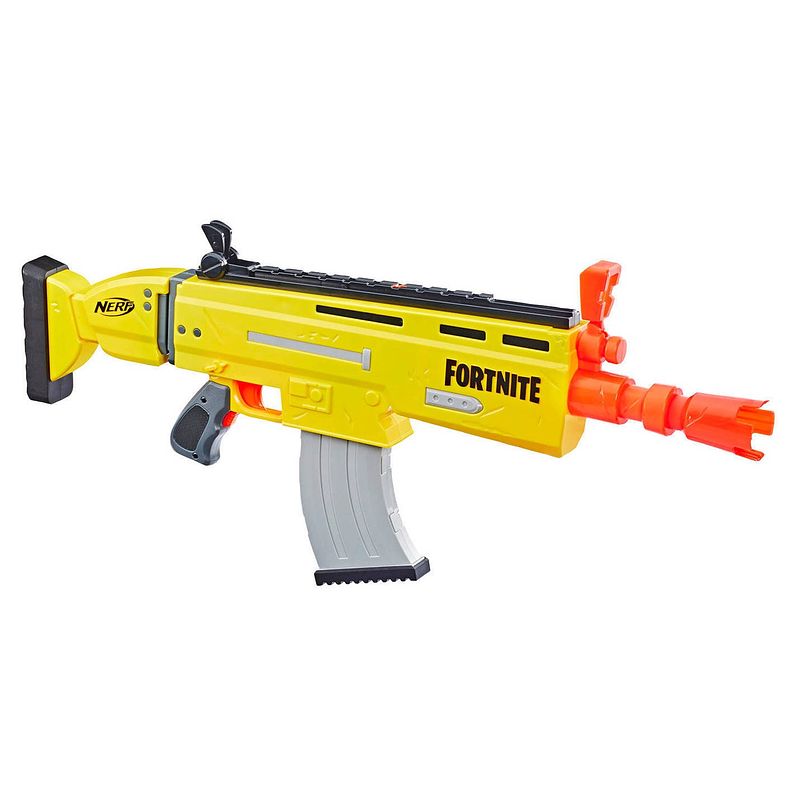 Foto van Nerf blaster fortnite ar-l 75 cm jongens geel/oranje