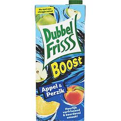 Foto van Dubbelfrisss boost appel & perzik 1, 5l bij jumbo