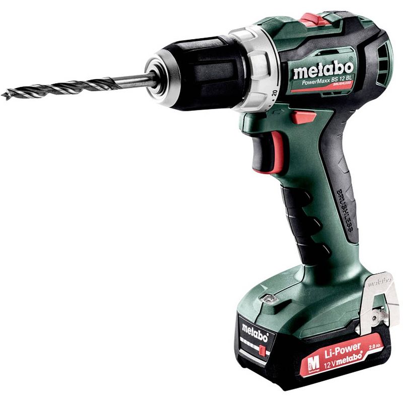 Foto van Metabo metabo 601038500 accu-schroefboormachine 12 v 2 ah li-ion