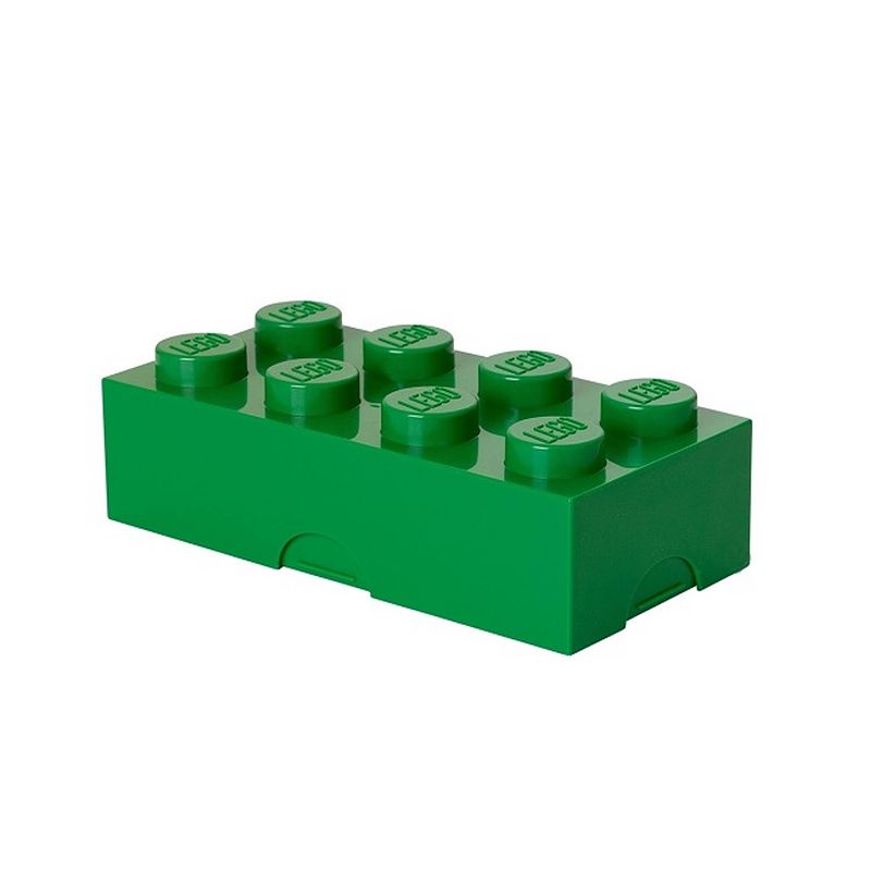 Foto van Set van 2 - lunchbox classic brick 8, groen - lego