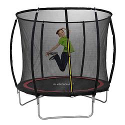 Foto van Dunlop trampoline 6ft - 183 x 50 cm - trampoline met veiligheidsnet 200 cm - kinder trampoline - max. 80 kg - zwart/rood