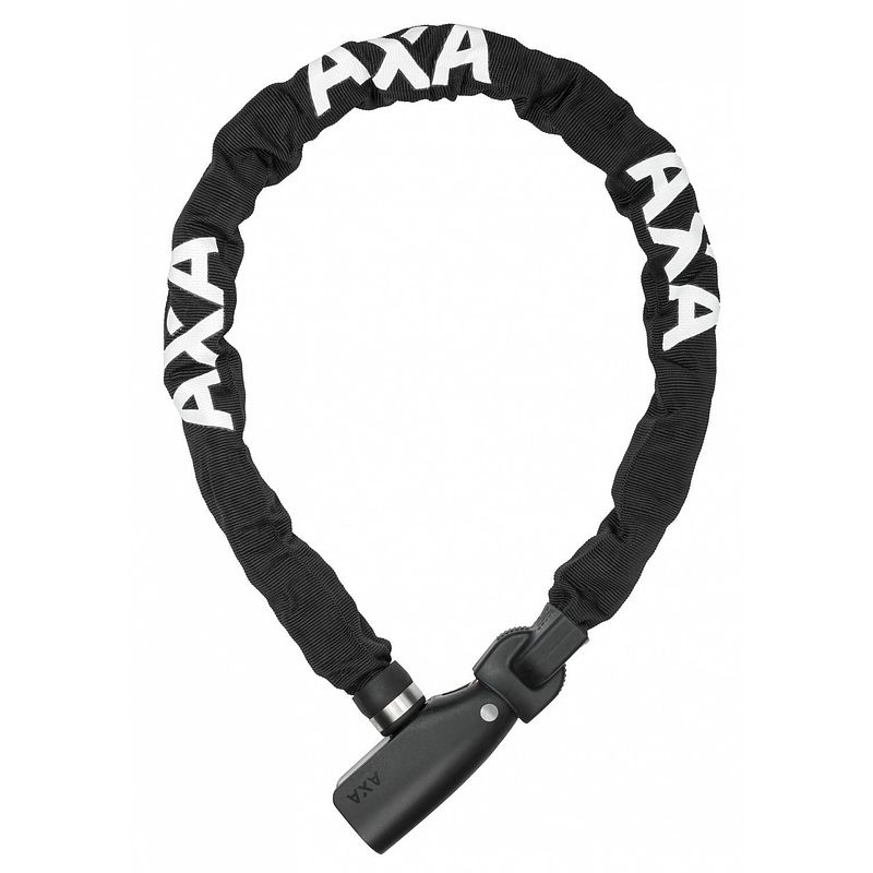 Foto van Axa kettingslot absolute 8 mm x 110 cm staal/polyester zwart