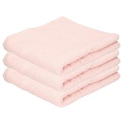 Foto van 3x luxe handdoeken licht roze 50 x 90 cm 550 grams - badhanddoek