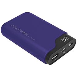 Foto van Realpower pb-7500c powerbank 7500 mah li-ion usb, usb-c® navy-blauw