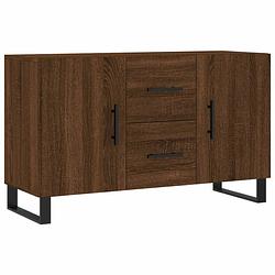 Foto van Vidaxl dressoir 100x36x60 cm bewerkt hout bruineikenkleurig