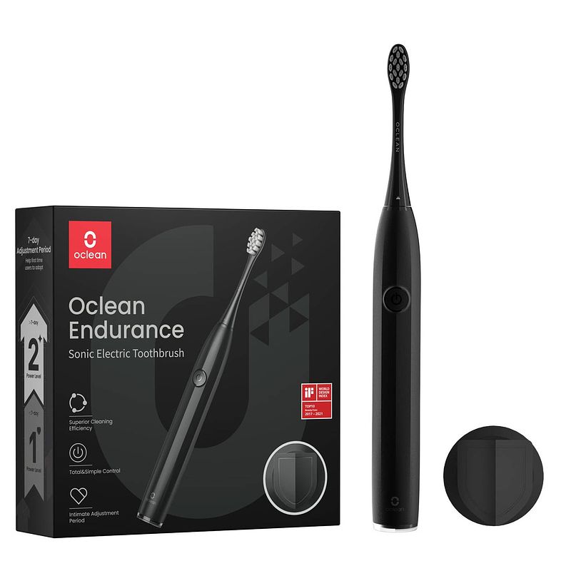 Foto van Oclean endurance sonic electric toothbrush - elektrische tandenborstel - zwart