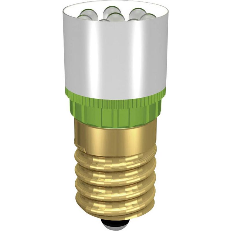 Foto van Signal construct led-signaallamp e14 ultra-groen 12 v/dc, 12 v/ac 37000 mcd mcre148372