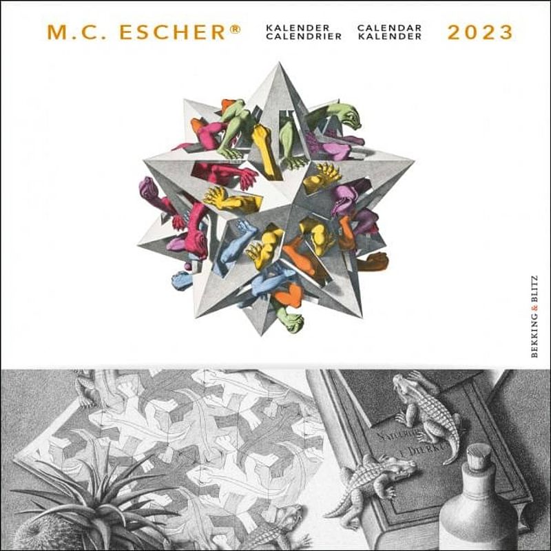 Foto van M.c. escher kalender 2023