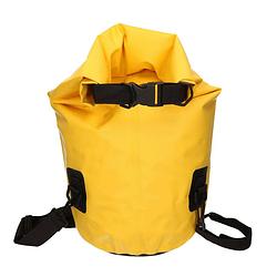 Foto van Waterdichte duffel bag/plunjezak 30 liter geel - reistas (volwassen)