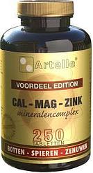 Foto van Artelle calcium-magnesium-zink tabletten 250 st *