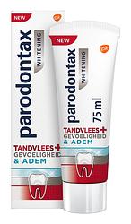 Foto van Parodontax tandvlees + gevoeligheid & adem whitening dagelijkse tandpasta, 75ml bij jumbo