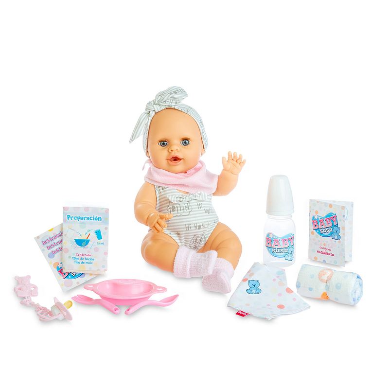 Foto van Berjuan babypop susú interactief junior 38 cm vinyl 16-delig