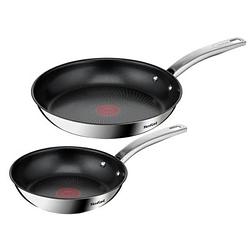 Foto van Pannenset tefal b817s255 staal roestvrij staal 2 onderdelen 2 stuks ø 20 cm ø 26 cm